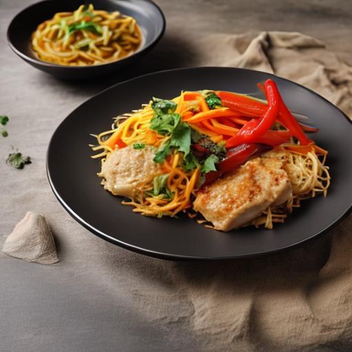 Chicken Singapuri Noodles